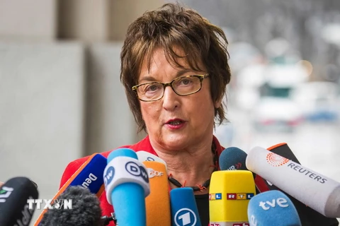 Bộ trưởng Kinh tế Đức Brigitte Zypries. (Ảnh: AFP/TTXVN) 