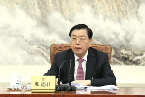 Chủ tịch Quốc hội Trung Quốc Trương Đức Giang. (Ảnh: THX/TTXVN)