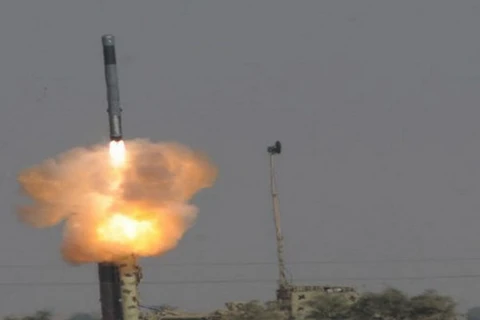 Tên lửa hành trình siêu thanh BrahMos. (Nguồn: oneindia.com)