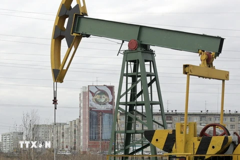 Giếng dầu Yukos ở thị trấn Nefteyugansk. (Ảnh: AFP/TTXVN)