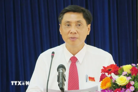 Chủ tịch ​Ủy ban Nhân dân tỉnh Khánh Hòa Lê Đức Vinh. (Ảnh: Tiên Min/TTXVN)