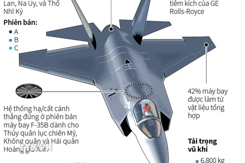 [Infographics] Mỹ dự kiến chi 391 tỷ USD để mua máy bay F-35