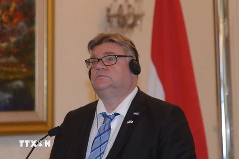 Bộ trưởng Ngoại giao Phần Lan Timo Soini. (Ảnh: AFP/TTXVN)