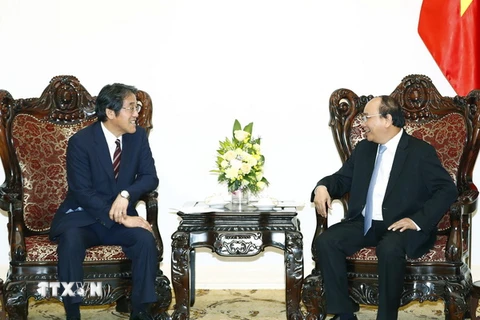 Thủ tướng Nguyễn Xuân Phúc tiếp Đại sứ Nhật Bản tại Việt Nam Kunio Umeda. (Ảnh: Thống Nhất/TTXVN) 