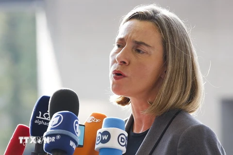 Đại diện cấp cao phụ trách chính sách an ninh và đối ngoại của EU Federica Mogherini. (Ảnh: THX/TTXVN)