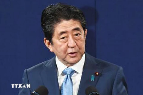 Thủ tướng Nhật Bản Shinzo Abe. (Ảnh: Kyodo/TTXVN)