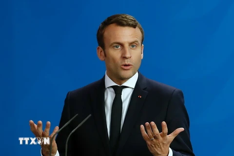 Tân Tổng thống Pháp Emmanuel Macron. (Ảnh: AFP/TTXVN)