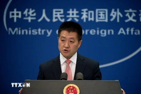  Người phát ngôn Bộ Ngoại giao Trung Quốc Lục Khảng. (Ảnh: AFP/TTXVN)