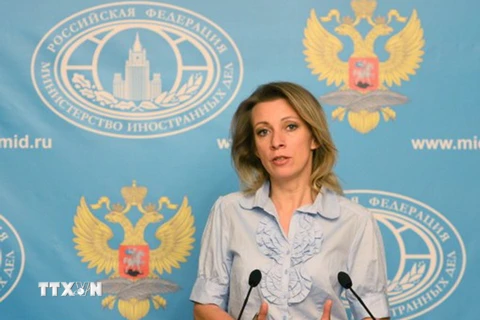 Người phát ngôn Bộ Ngoại giao Nga Maria Zakharova. (Ảnh: Sputnik/TTXVN)