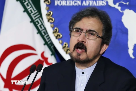 Người phát ngôn Bộ ngoại giao Iran Bahram Ghasemi. (Ảnh: AFP/TTXVN)
