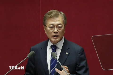 Tổng thống Hàn Quốc Moon Jae-in. (Ảnh: EPA/TTXVN) 