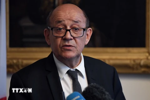 Ngoại trưởng Pháp Jean-Yves Le Drian. (Ảnh: AFP/TTXVN)