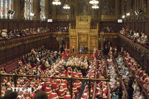 Toàn cảnh một phiên họp tại Quốc hội Anh ở Westminster, London, ngày 21/6 vừa qua. (Ảnh: AFP/TTXVN)