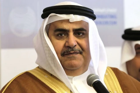 Ngoại trưởng Bahrain Khalid bin Ahmed al-Khalifa. (Nguồn: AP)