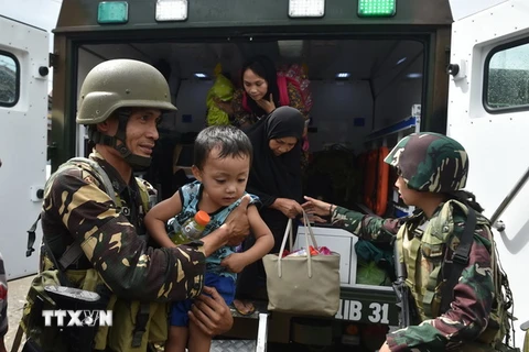 Binh sỹ Philippines. (Ảnh: AFP/TTXVN)