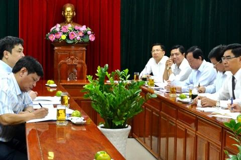 Lãnh đạo tỉnh làm việc cùng đại diện tổ chức JICA về công tác khảo sát đánh giá dự án cấp nước của Đồng Nai hồi tháng Hai vừa qua. (Nguồn: dongnai.gov.vn)