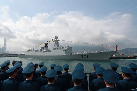 Tàu khu trục tên lửa của Trung Quốc. (Nguồn: AFP)