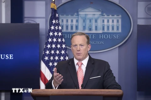 Phát ngôn viên Nhà Trắng Sean Spicer. (Ảnh: AFP/TTXVN)