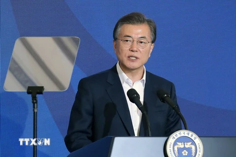 Tổng thống Hàn Quốc Moon Jae-in. (Ảnh: EPA/TTXVN)