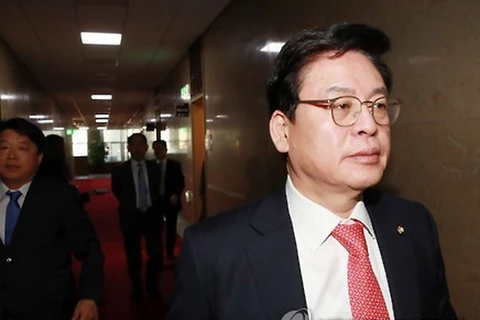 Nhà lãnh đạo Chung Woo-taik của đảng Hàn Quốc Tự do . (Nguồn: Yonhap)