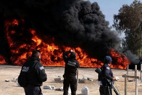Một vụ cháy do ăn trộm nhiên liệu tại Mexico. (Nguồn: AFP/Getty Images) 