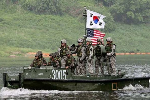 Một cuộc tập trận của lực lượng Mỹ-Hàn. (Ảnh: dailypakistan.com.pk)