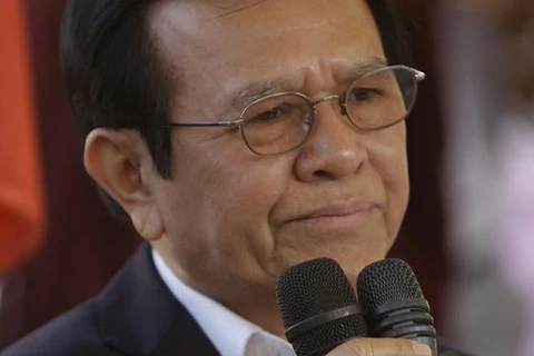 Lãnh đạo đảng Cứu nguy dân tộc (CNRP) đối lập tại Campuchia, ông Kem Sokha. (Nguồn: AP)