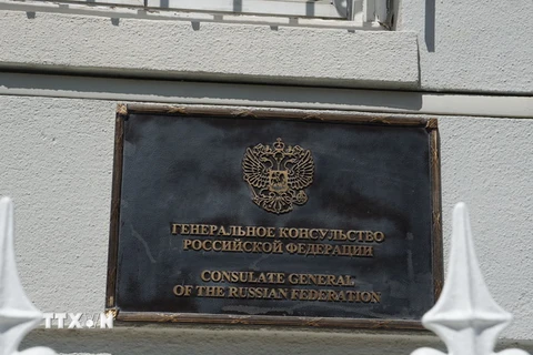 Tổng lãnh sự quán Nga tại San Francisco, Mỹ ngày 31/8 vừa qua. (Ảnh: THX/TTXVN)