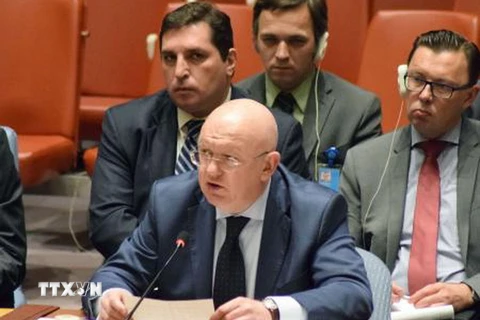 Đại sứ Nga tại Liên hợp quốc Vassily Nebenzia. (Ảnh: Kyodo/TTXVN)