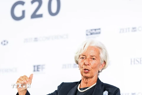 Tổng Giám đốc Quỹ Tiền tệ Quốc tế (IMF) Christine Lagarde. (Ảnh: AFP/TTXVN)