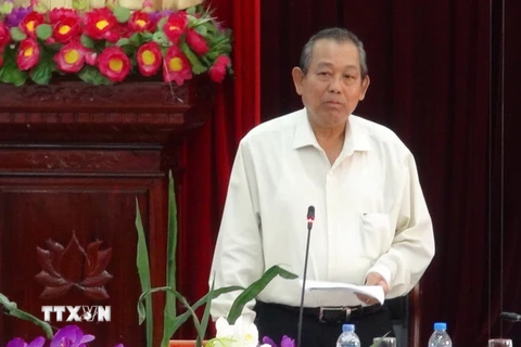 Phó Thủ tướng Thường trực Trương Hòa Bình. (Ảnh: Quang Duy/TTXVN)
