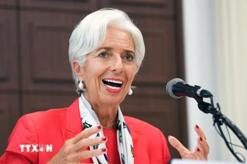 Giám đốc IMF Christine Lagarde. (Ảnh: Kyodo/TTXVN)