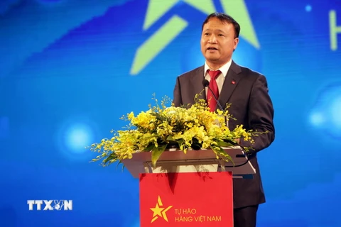 Thứ trưởng Bộ Công thương Đỗ Thắng Hải phát biểu tại lễ bế mạc. (Ảnh: Trần Việt/TTXVN)