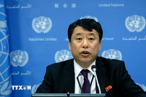 Phó đại sứ Triều Tiên tại Liên hợp quốc Kim In Ryong. (Ảnh: AFP/TTXVN)