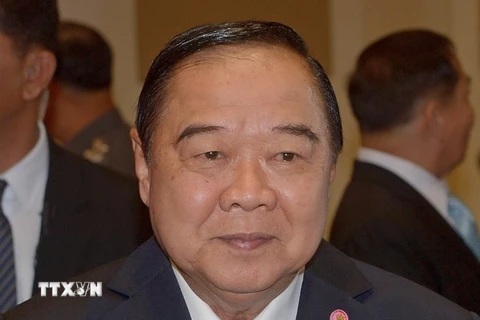 Phó Thủ tướng kiêm Bộ trưởng Quốc phòng Prawit Wongsuwan. (Ảnh: AFP/TTXVN)