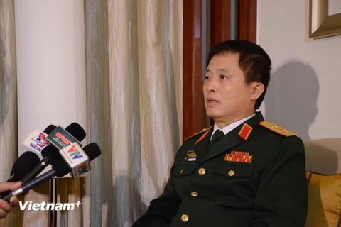 Trung tướng Vũ Chiến Thắng, Cục trưởng Cục Đối ngoại, Bộ Quốc phòng Việt Nam. (Ảnh: Xuân Vịnh/Vietnam+)