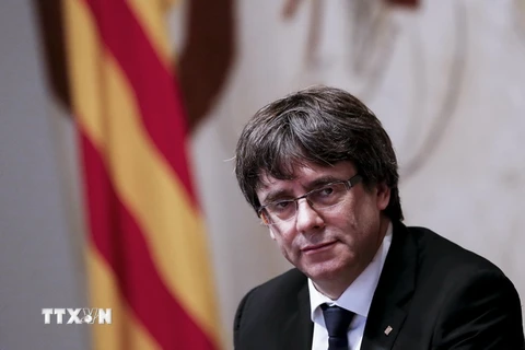 Thủ hiến vùng Catalunya Carles Puigdemont. (Ảnh: AFP/TTXVN)
