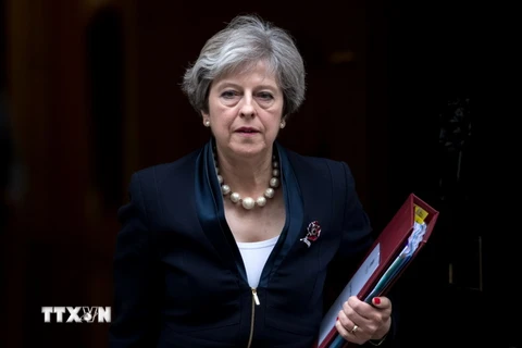 Thủ tướng Anh Theresa May tại thủ đô London. (Anht: AFP/TTXVN)