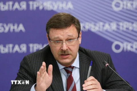 Chủ tịch Ủy ban Đối ngoại Thượng viện Nga Konstantin Kosachev. (Ảnh: RIA Novosti/AFP/TTXVN)