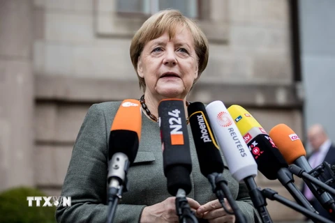 Thủ tướng Angela Merkel. (Ảnh: AFP/TTXVN)