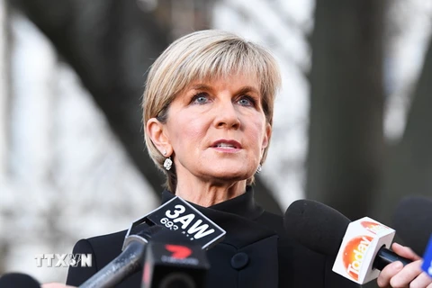 Ngoại trưởng Australia Julie Bishop. (Ảnh: EPA/TTXVN)