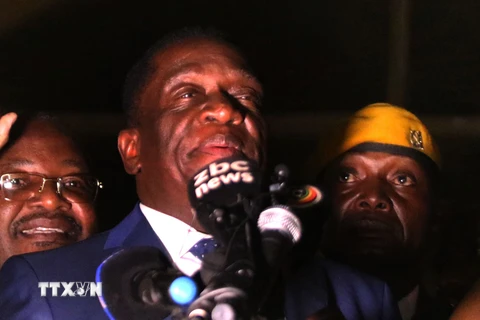 Cựu Phó Tổng thống Zimbabwe Emmerson Mnangagwa. (Ảnh: THX/TTXVN)