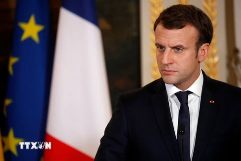 Tổng thống Pháp Emmanuel Macron . (Ảnh: AFP/TTXVN)