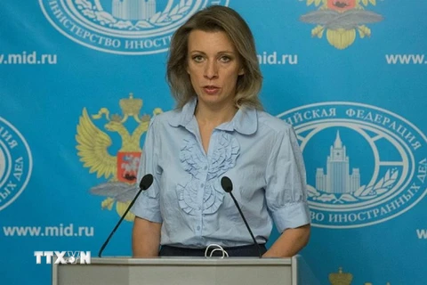 Người phát ngôn Bộ Ngoại giao Nga Maria Zakharova. (Ảnh: Newsweek/TTXVN)