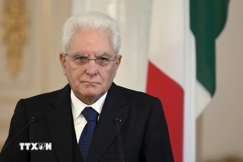 Tổng thống Italy Sergio Mattarella. (Ảnh: AFP/TTXVN)