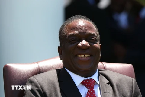 Tân Tổng thống Zimbabwe Emmerson Mnangagwa. (Ảnh: THX/TTXVN)