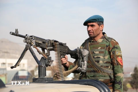 Lực lượng an ninh Afghanistan. (Ảnh: THX/TTXVN)