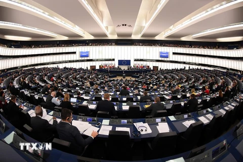 Toàn cảnh một phiên họp Nghị viên châu Âu. (Ảnh: AFP/TTXVN)