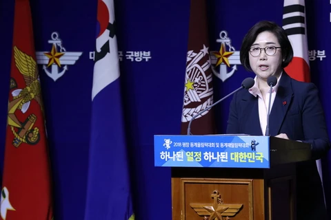 Người phát ngôn Bộ Quốc phòng Hàn Quốc Choi Hyun-soo. (Ảnh: Yonhap/TTXVN)