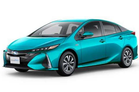 Một mẫu xe của hãng Toyota được giới thiệu ngày 25/12/2017. (Ảnh: Kyodo/TTXVN)